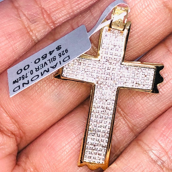 Real Genuine natural diamond cross pendant NOT FAKE! Verified seller! HUGE SALE! - Picture 11 of 11